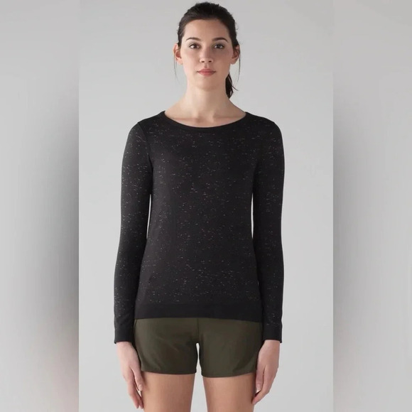 Lululemon Swiftly Tech Long Sleeve  (Breeze) Size 6 Black / White - Picture 1 of 10